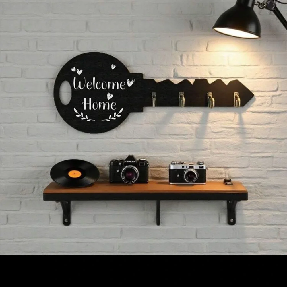 Elegant Black Key Wall Hook by [Brand]